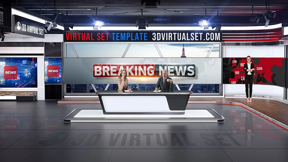 Virtual Set 126B for NewTek TriCaster Virtual Set Editor